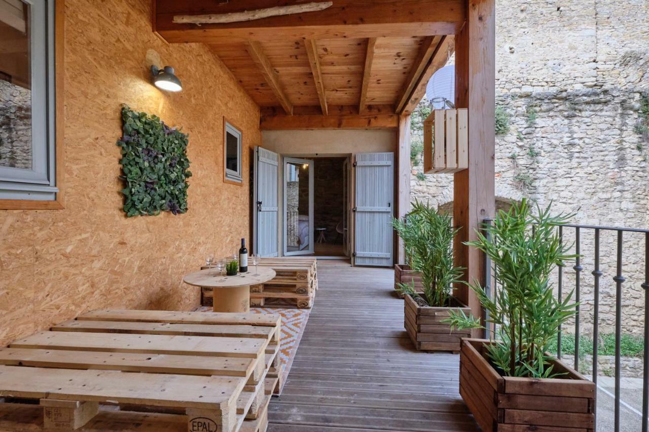 Melina - Appartement Dans Les Remparts De La Bastide Avec Parking Et Terrasse Carcassonne Luaran gambar