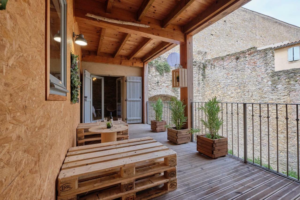 Melina - Appartement Dans Les Remparts De La Bastide Avec Parking Et Terrasse Carcassonne Luaran gambar